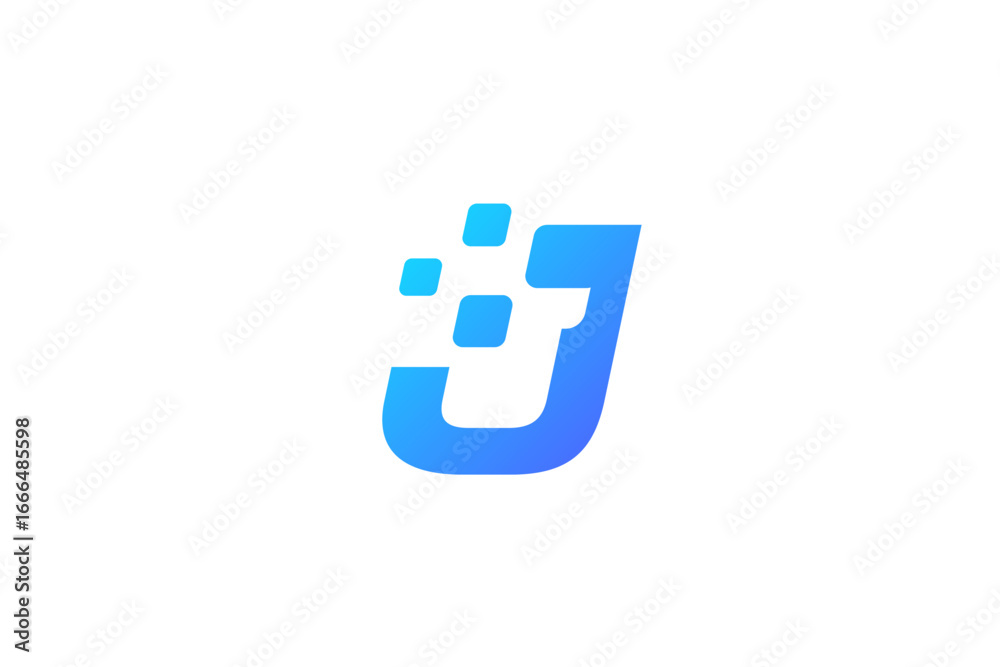 Obraz premium Letter J logo icon design template elements