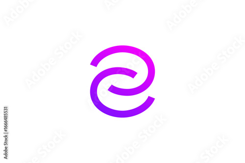 Letter E logo icon design template elements