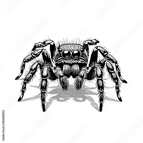 Detailed spider, showcasing intricate details arachnid
