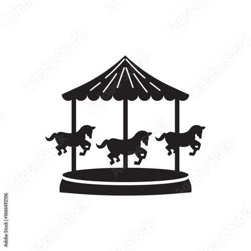 Circus Vector Line Icon isolated on white background