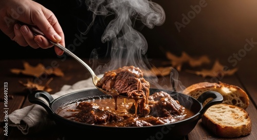 Traditional Carbonade Flamande, a rustic Belgian beef and beer stew