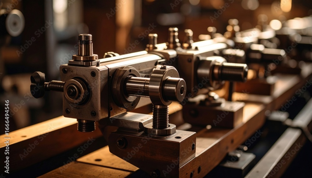 Fototapeta premium Close Up Of Industrial Machine Components