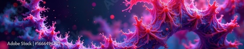 Intricate fractal patterns in infrared and ultraviolet hues  ,  wallpaper,  fractal,  contemporary