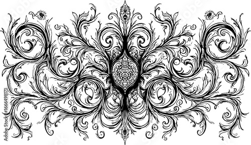 Retro Decorative Swirl Divider Set