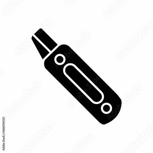 vector illustration of a set of a screwdriver bits