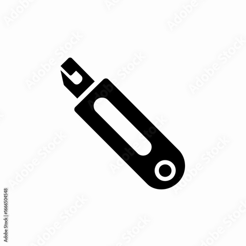 knife on white background