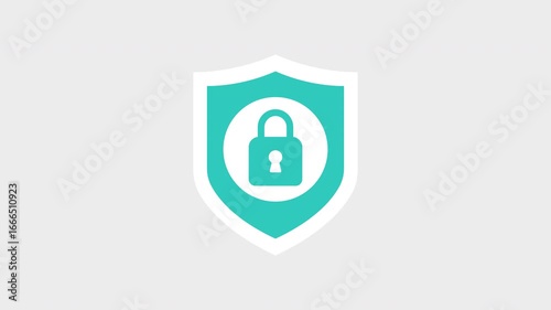 Shield Security Protection Animation in 4K