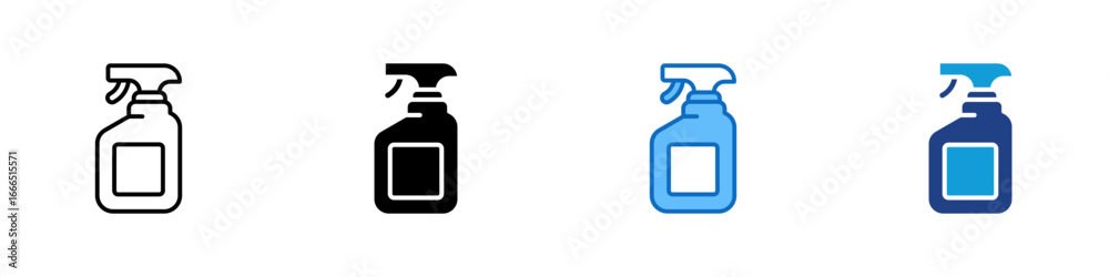 Cleaning Spray Multi Style Icon Vector Design - spray bottle used for disinfecting or cleaning surfaces Cleaning Spray Multi Style Icon Vector Design - spray bottle used for disinfecting or cleaning surfaces