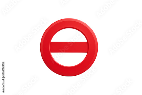 Free Download Red prohibition sign, concept of no entry, stop, or forbidden action - GFXLoad