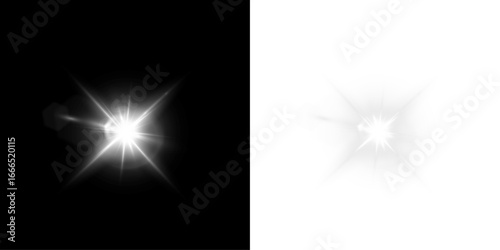 Light Flare Neon Glows, Star white Effects. PNG camera flash flare 01 Effects, lens flare, shine, explosion. Futuristic white PNG Sparkling Cosmic Elements for Party Designs.