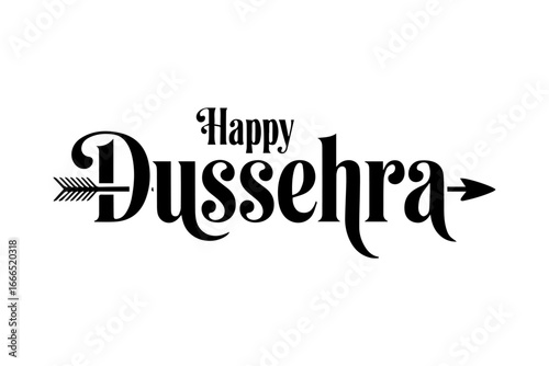 Happy Dussehra Typography Designs