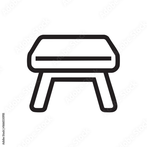 An icon of a gymnastics pommel horse.