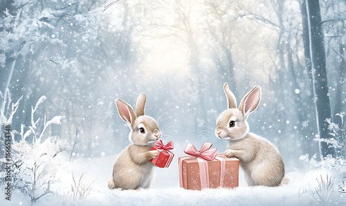 Christmas and New Year background with festive decorations, snowflakes, and holiday-themed elements. Ideal for greeting cards, invitations, and seasonal designs.