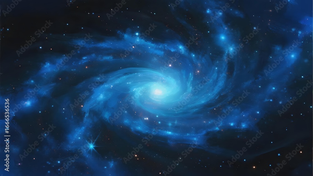 Fototapeta premium Spiral Galaxy in Deep Space