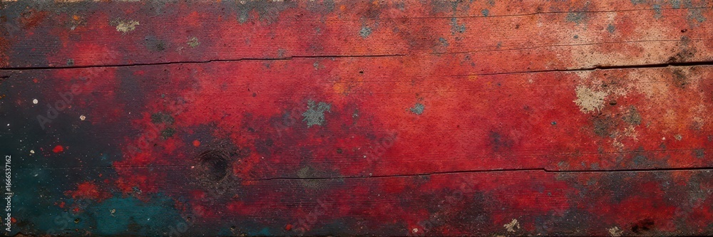 Obraz premium Deeply textured, aged wood background with cracks and peeling paint , wood planks, light