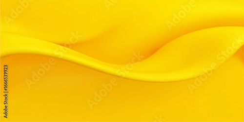 Abstract yellow wave background with smooth golden texture and bright design