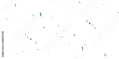 A festive and celebratory abstract background with a multitude of scattered confetti and small shapes in blue and brown, creating a playful, dynamic pattern on a clean white background.