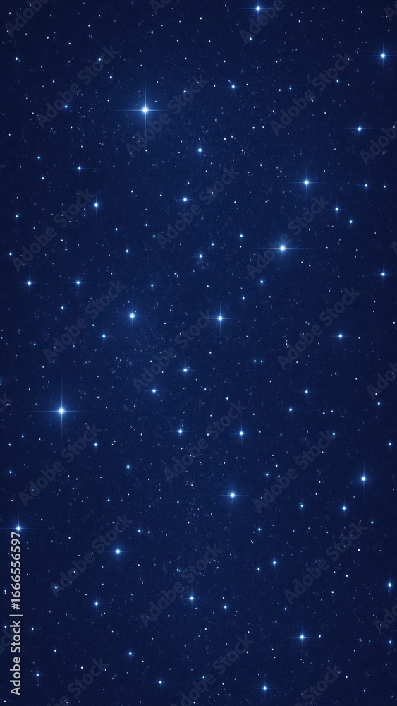 Fototapeta premium Starry night sky illustration