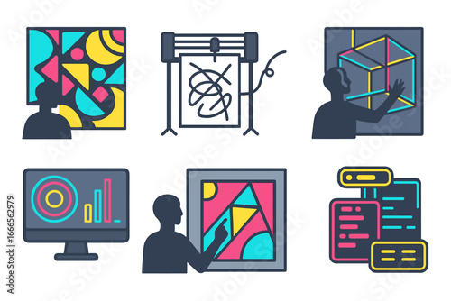 Graphic design?s creative process with digital tools