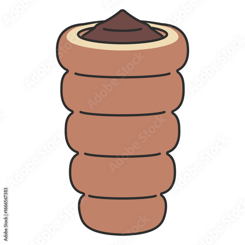 초코 소라빵 일러스트