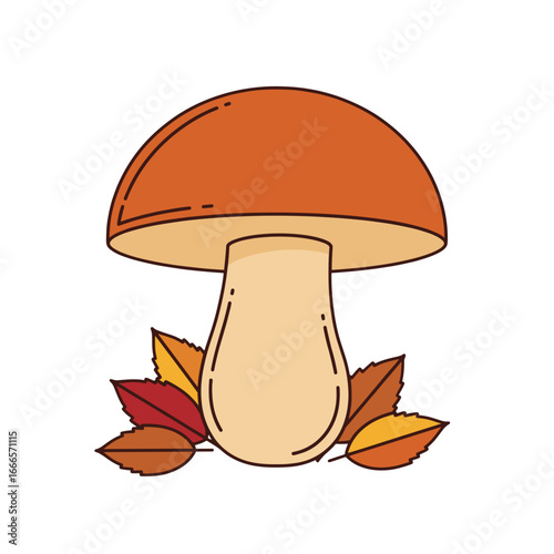Mushroom on a white background