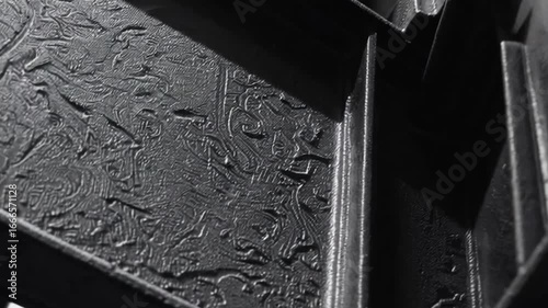 Intricate Textured Black Surface with Unique Patterns and Artistic Detail for Modern Graphic Design Projects