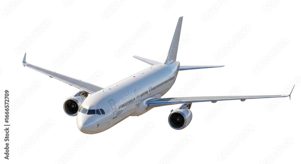 Obraz premium Isolated Passenger Airplane