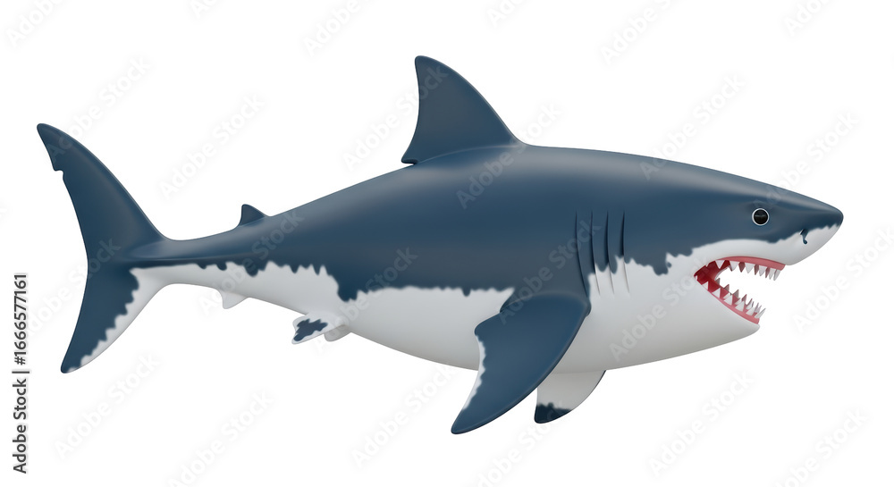 Naklejka premium Isolated Shark