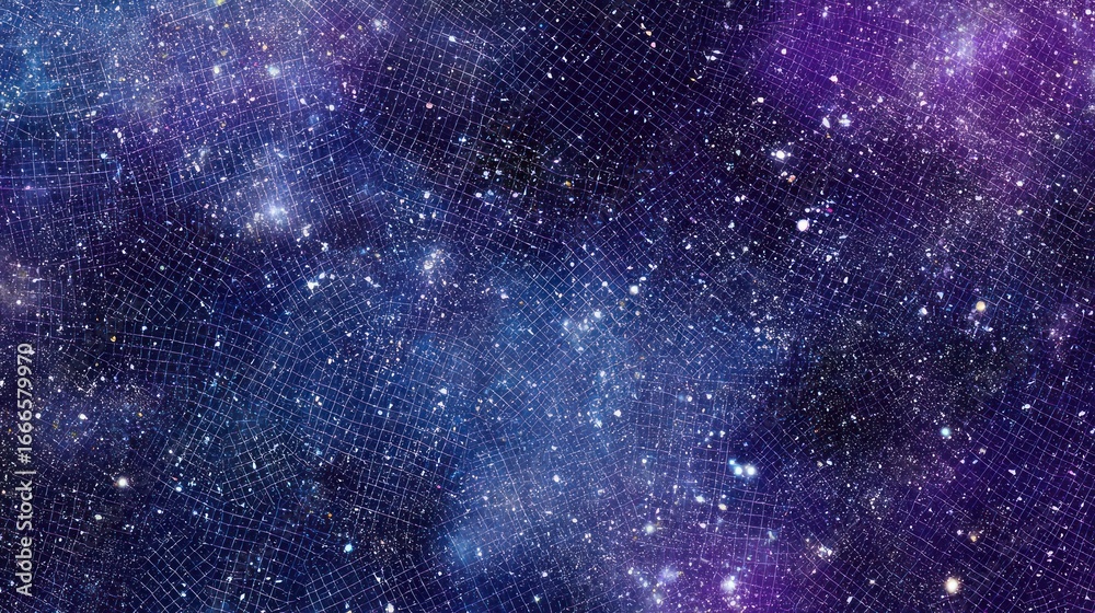 Obraz premium Cosmic mesh background