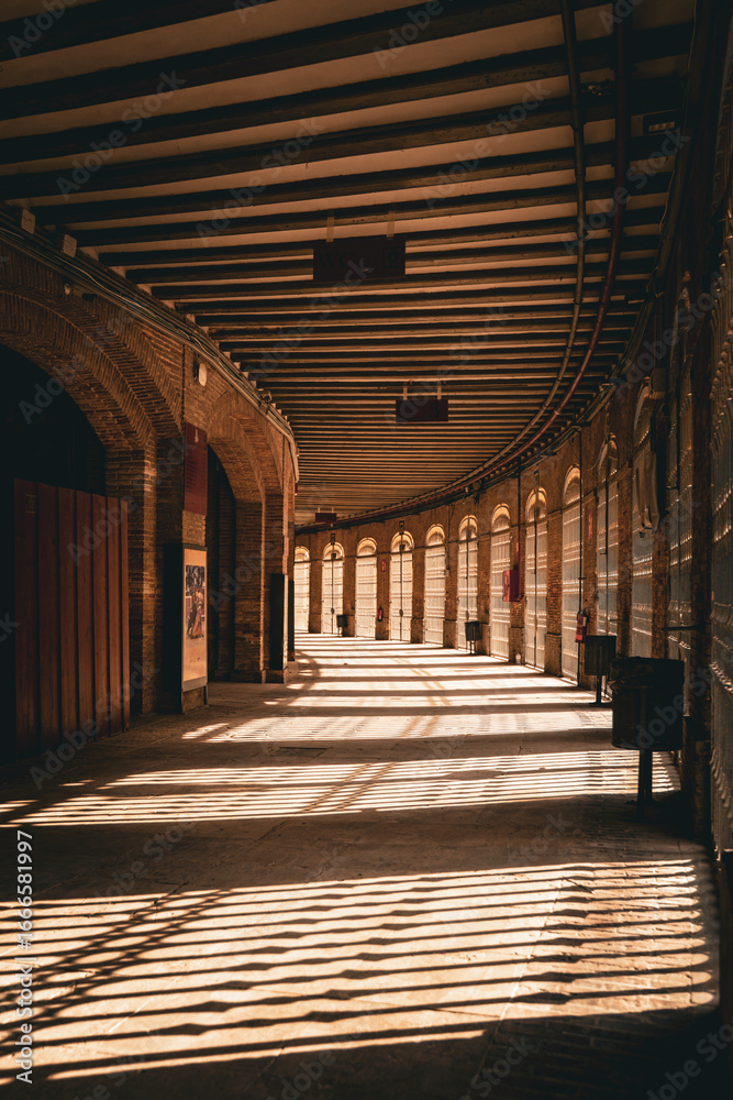 Obraz premium View from inside the Plaza de Toros de Valencia