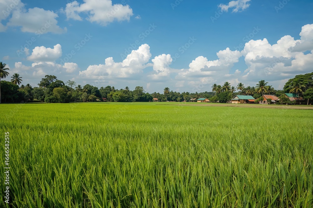 Fototapeta premium Agricultural Plots in Southeast Asia