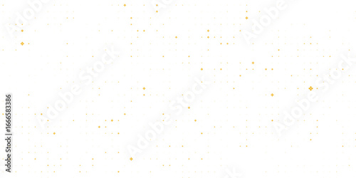 Gold falling down confetti background. Repeated golden dotted glitter pattern. Yellow, orange and golden dots wallpaper.