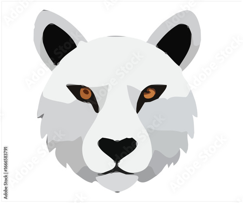 Animal Head Vector Art, Intricate Powerful and Ready for Print or Web  (1)
