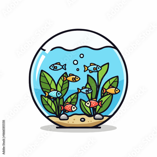aquarium with fish