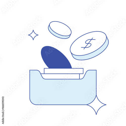 Banking icon Credit in cash. Online solution