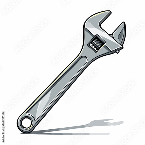 wrench isolated on white background