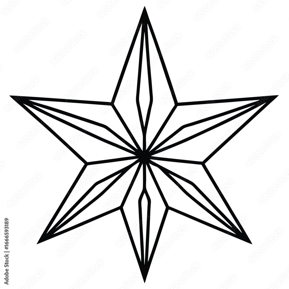 Obraz premium Christmas Star icon vector