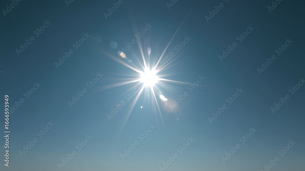 custom made wallpaper toronto digitalBright sunburst in clear blue sky with ample space for text, capturing a brilliant daylight scene with crisp colors and calm atmosphere