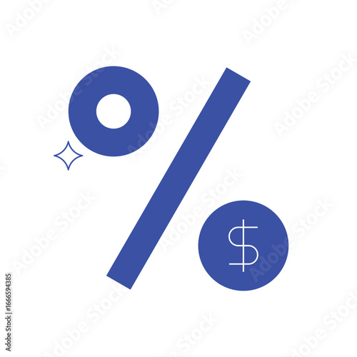 Business Refinancing Icon for Lower Interest Rates