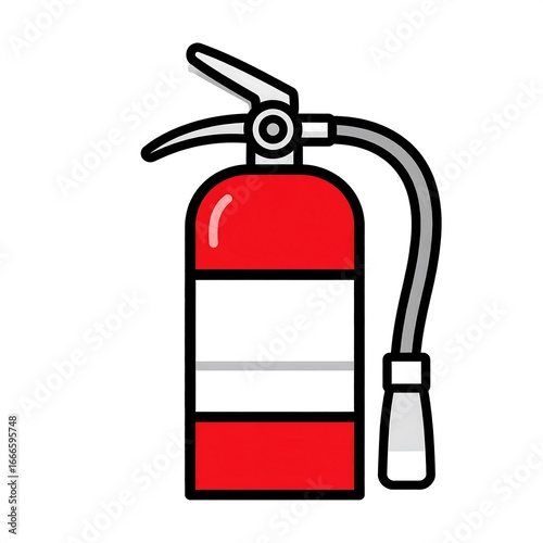 Simple fire extinguisher icon
