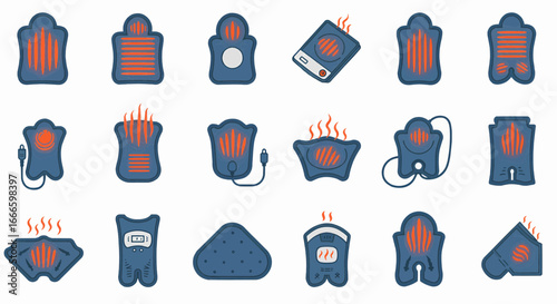 Diverse Collection of Electric Hot Water Bottles and Heating Pads for Comfort and Pain Relief