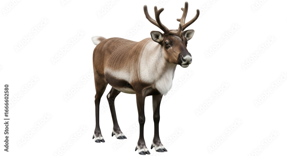 Fototapeta premium Isolated Reindeer Standing