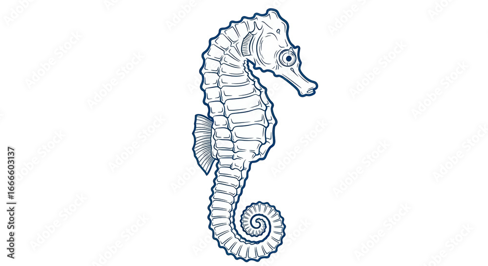 Fototapeta premium Isolated Sea Horse