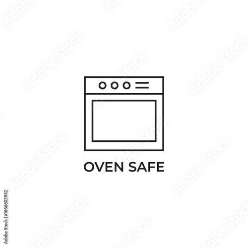 Kitchen Oven Safe Baking Compatibility Symbol Art
