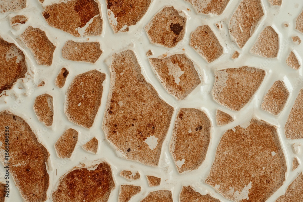 Fototapeta premium Close-up texture of a glazed ceramic tile surface