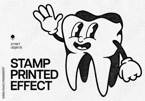 Stamp Print Effect Mockup