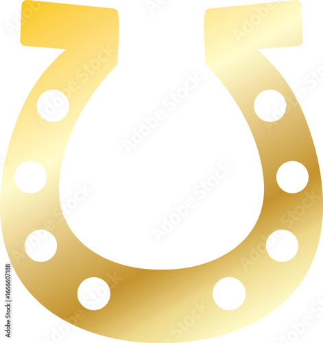 蹄鉄　アイコン　金