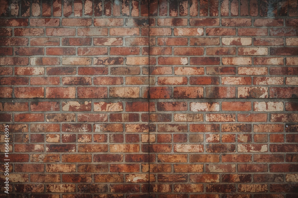 Naklejka premium Seamless texture of damp, weathered brick flooring with a grungy design