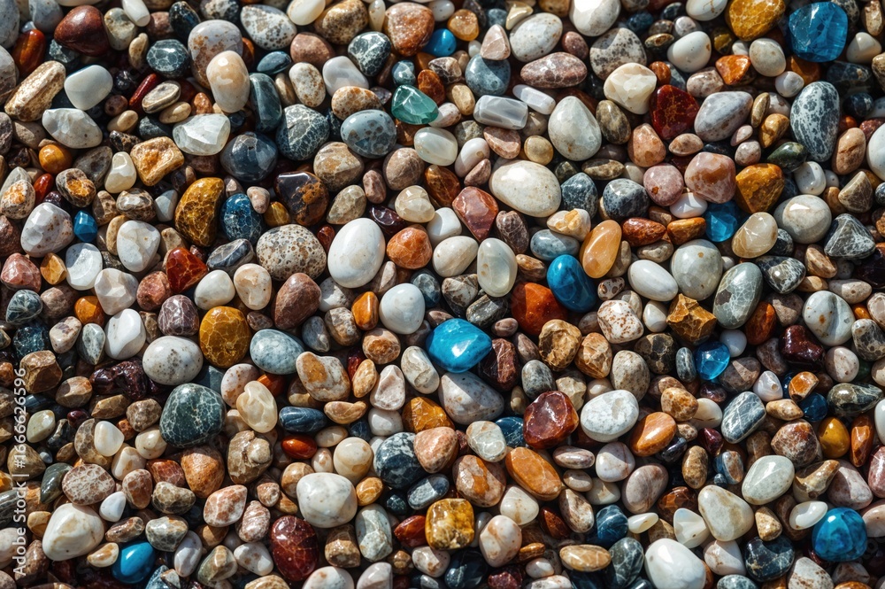 Varied vibrant sea rocks as backdrop Varied vibrant sea rocks as backdrop