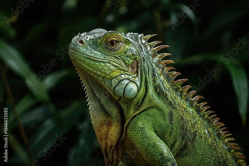 Herbivorous oviparous reptile facing risk of extinction